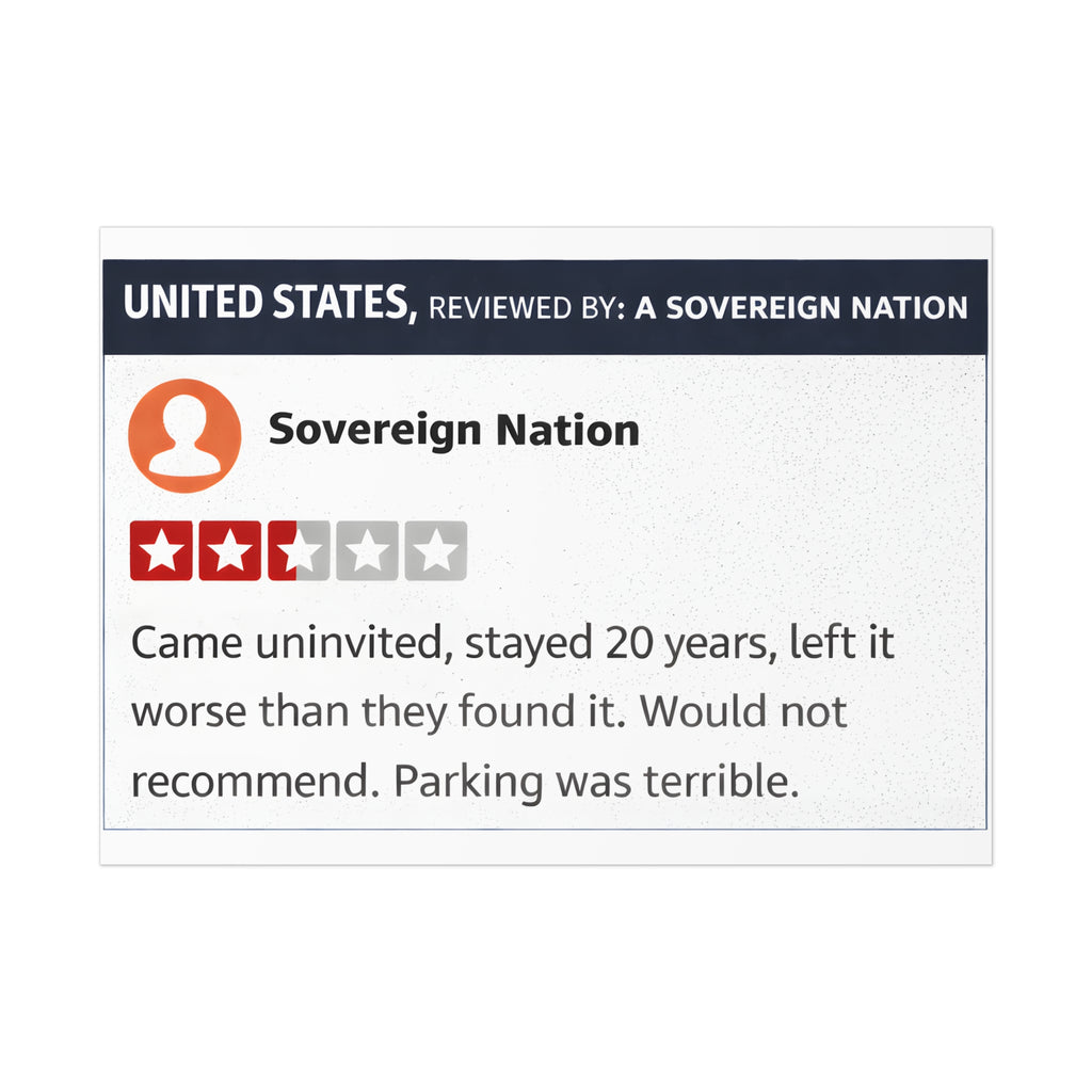 U.S Yelp Review Poster