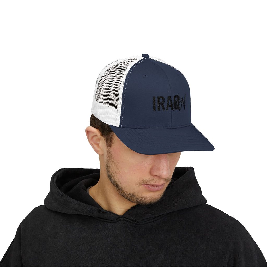 Iraq Distressed Logo Trucker Cap