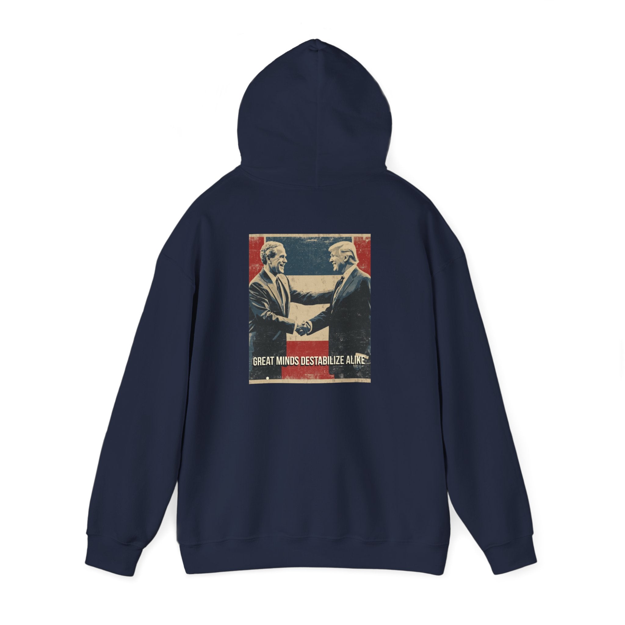 IRAQ-N hoodie with Bush/Trump on back