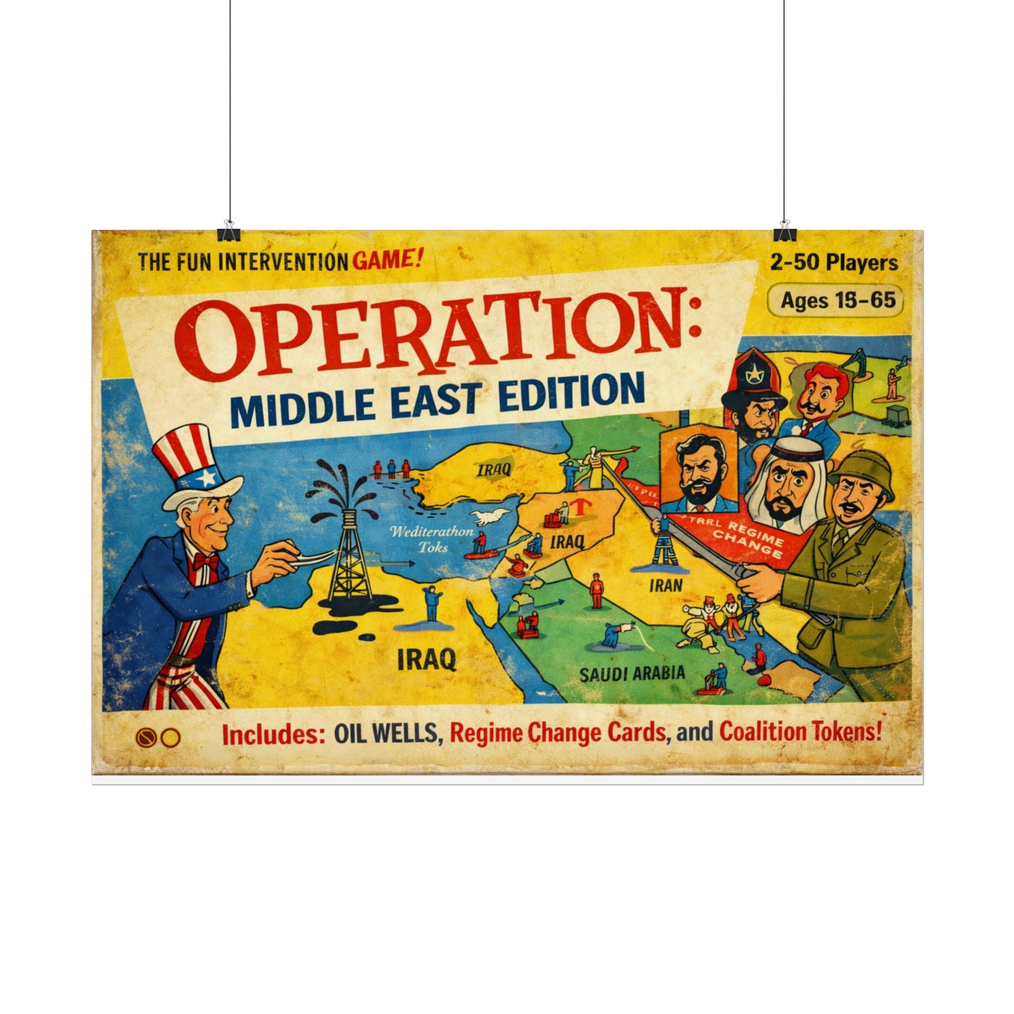 Operation: Middle East Edition Rolled Poster