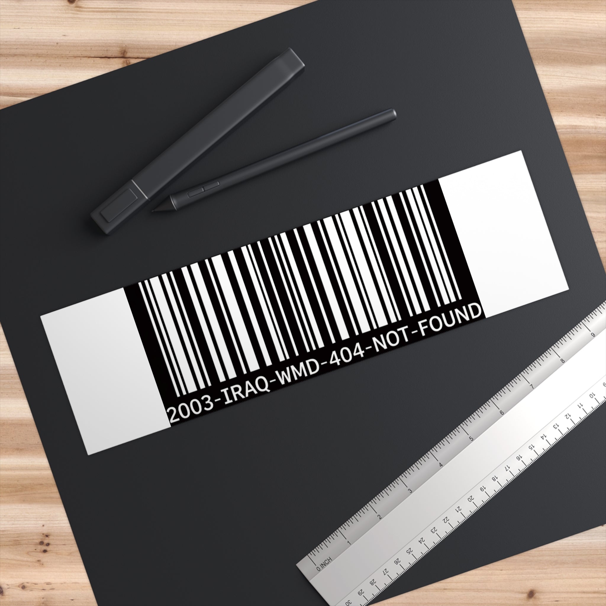 '2003 IRAQ WMD 404 NOT FOUND' Sticker