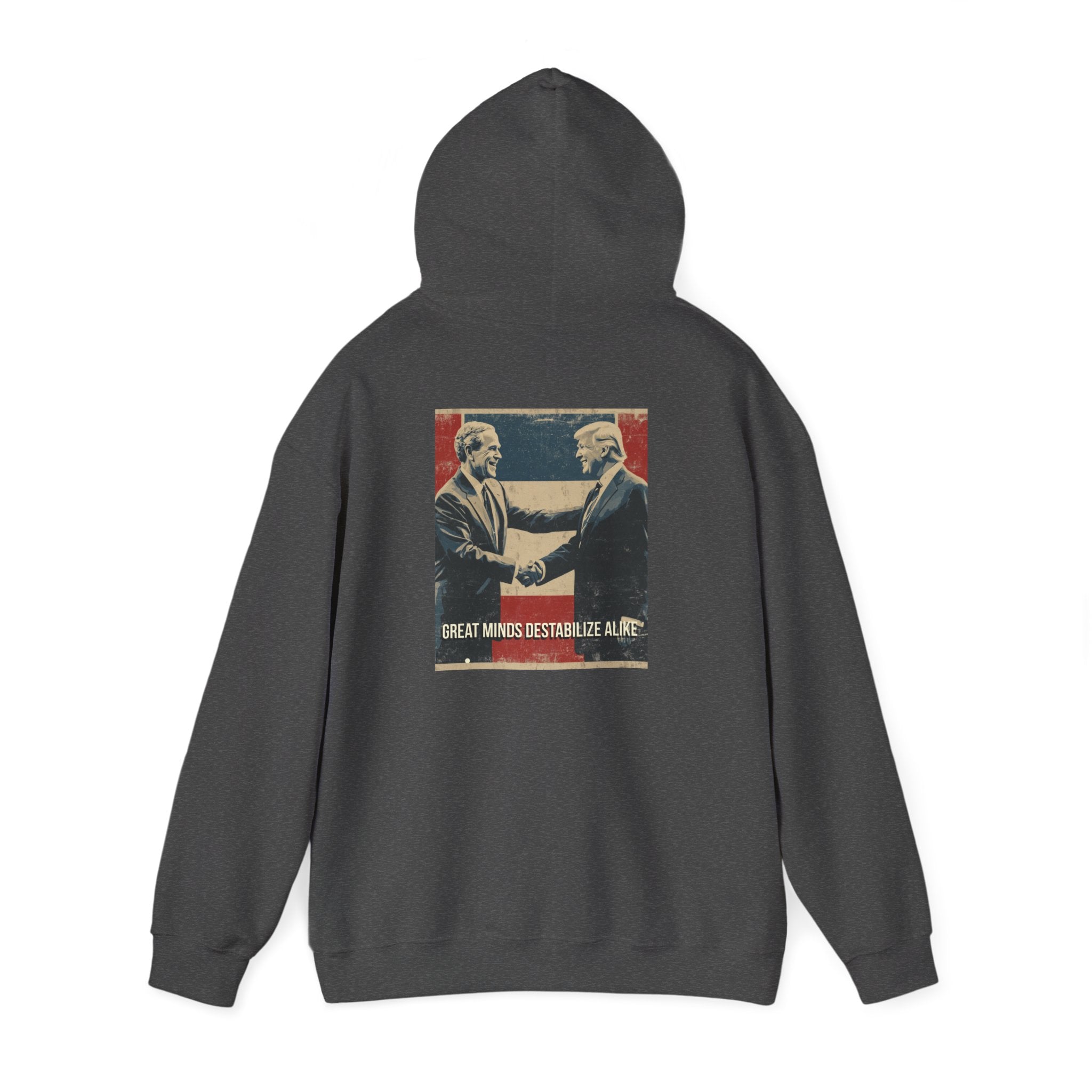 IRAQ-N hoodie with Bush/Trump on back