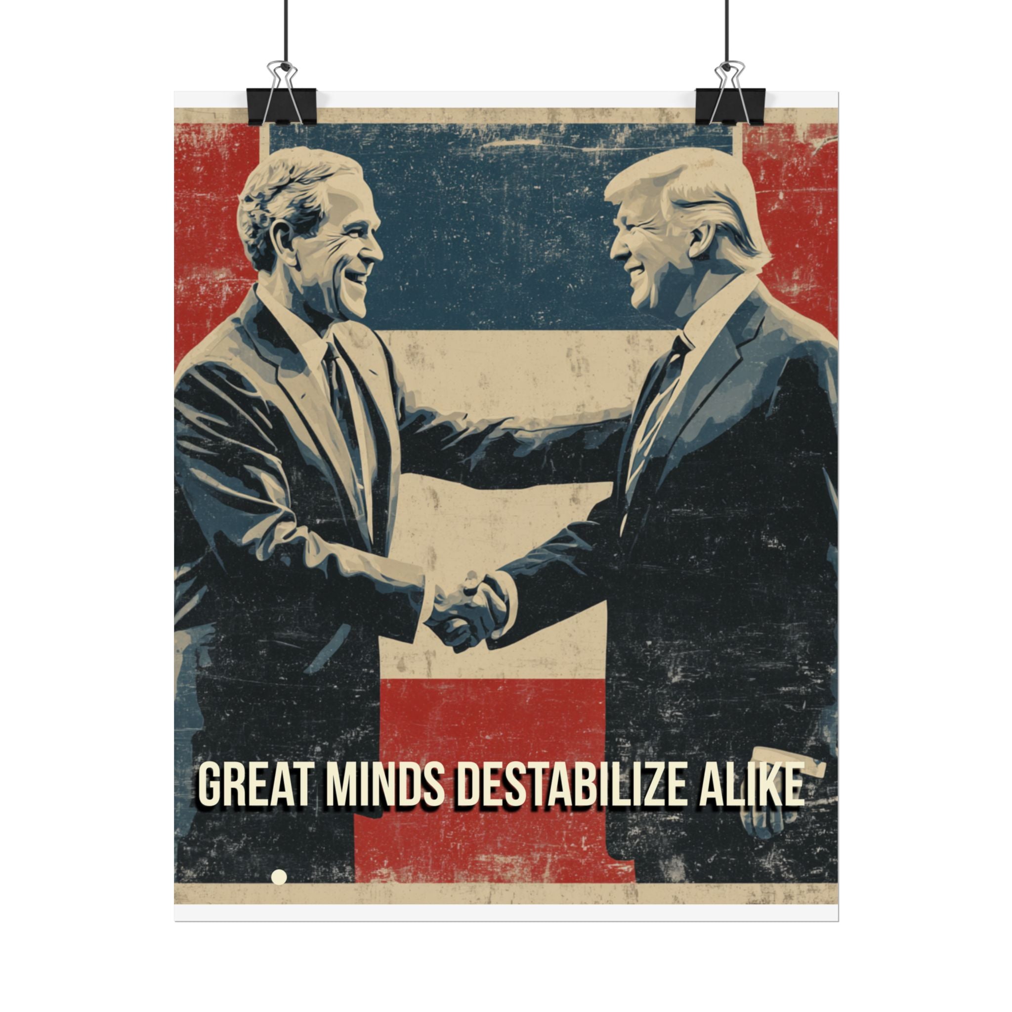 Great Minds Destabilize Alike Poster