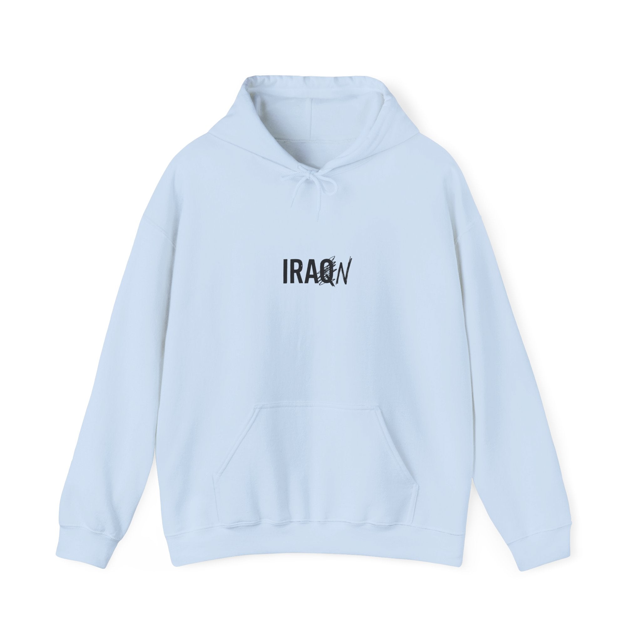 IRAQ-N hoodie with Bush/Trump on back