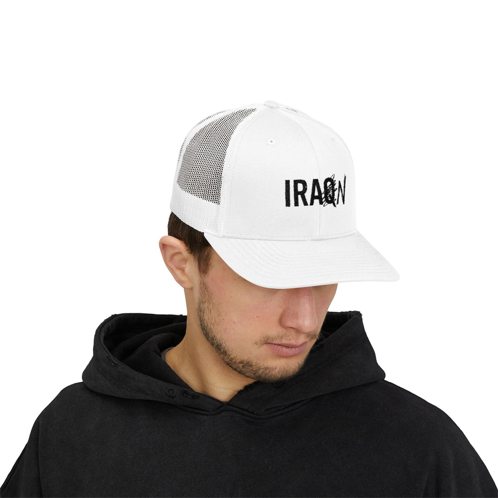 Iraq Distressed Logo Trucker Cap