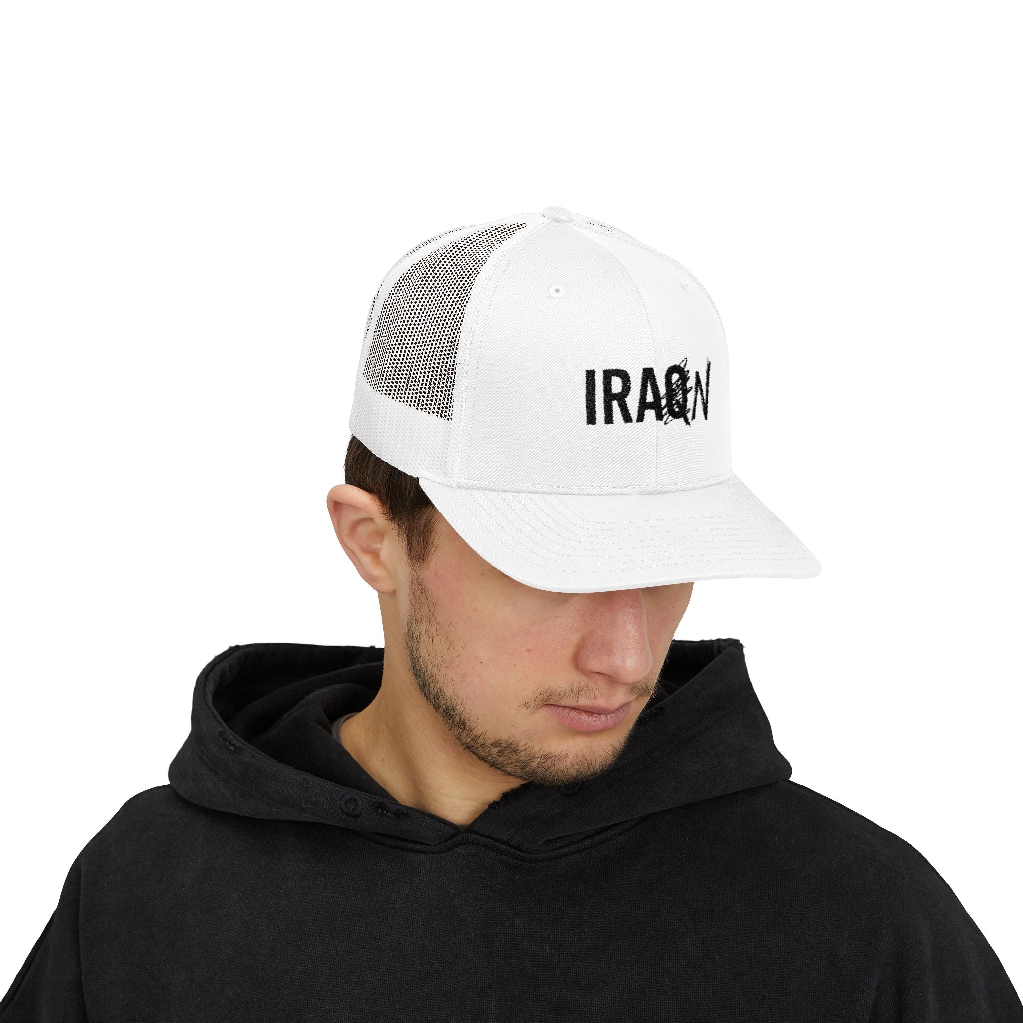 Iraq Distressed Logo Trucker Cap