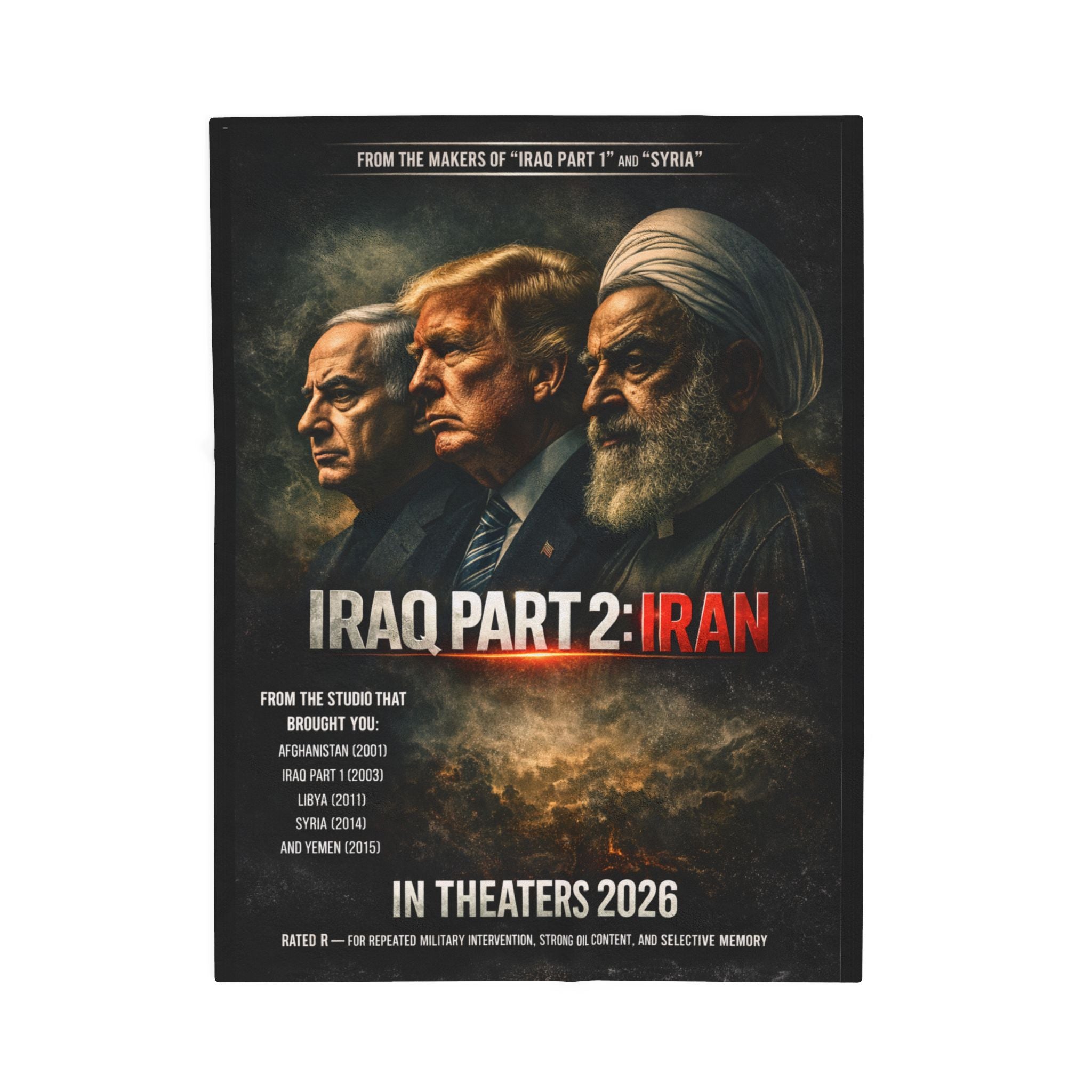 "Iraq Part 2: Iran" Movie Poster Blanket