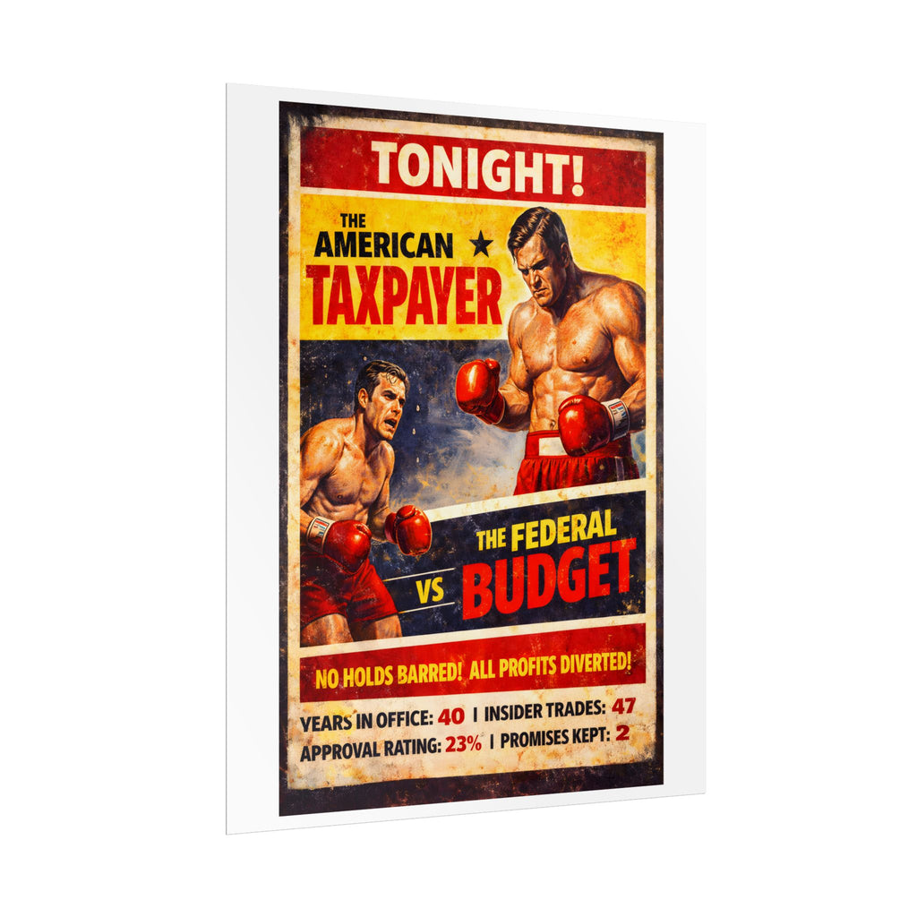 The American Taxpayer vs The Federal Budget Poster