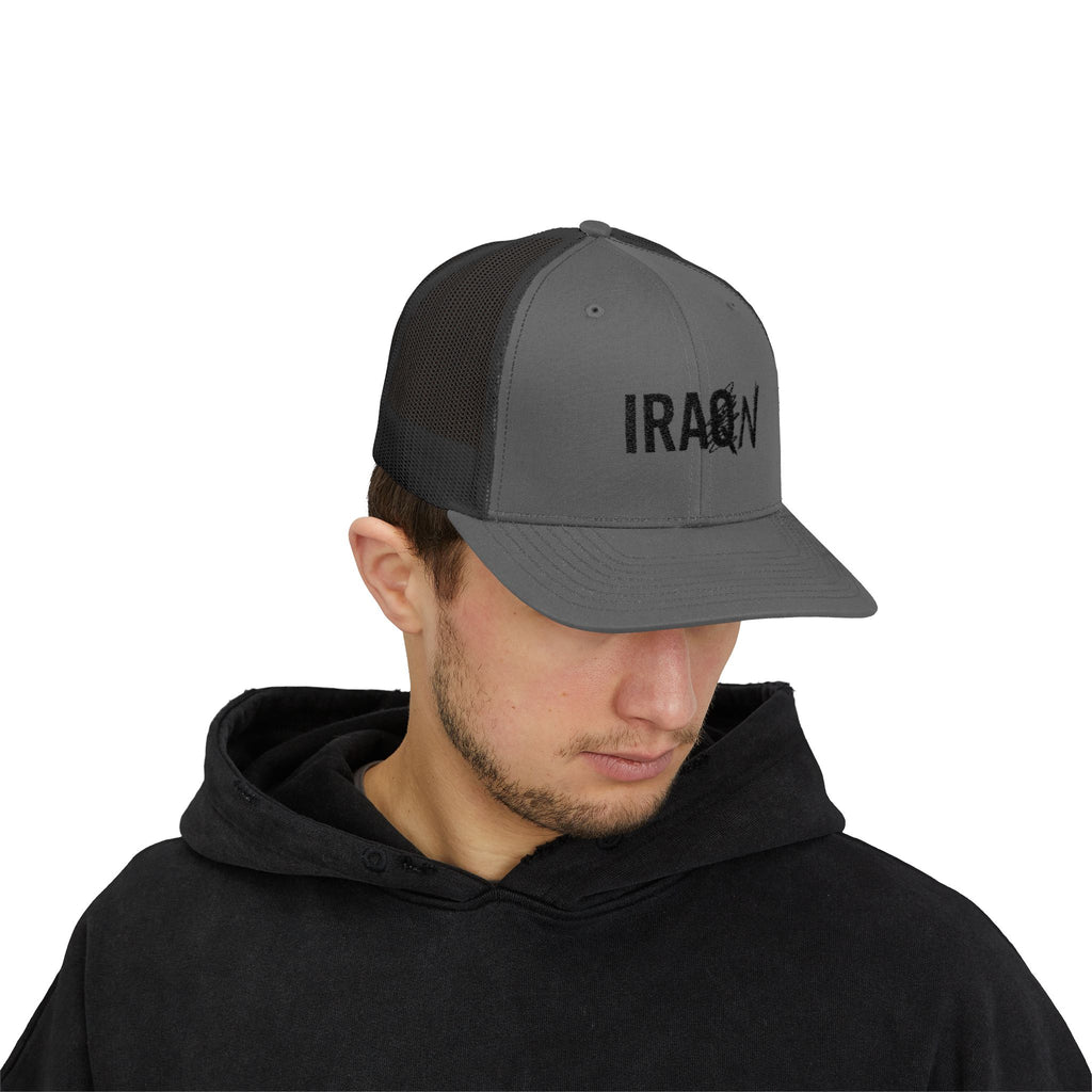 Iraq Distressed Logo Trucker Cap