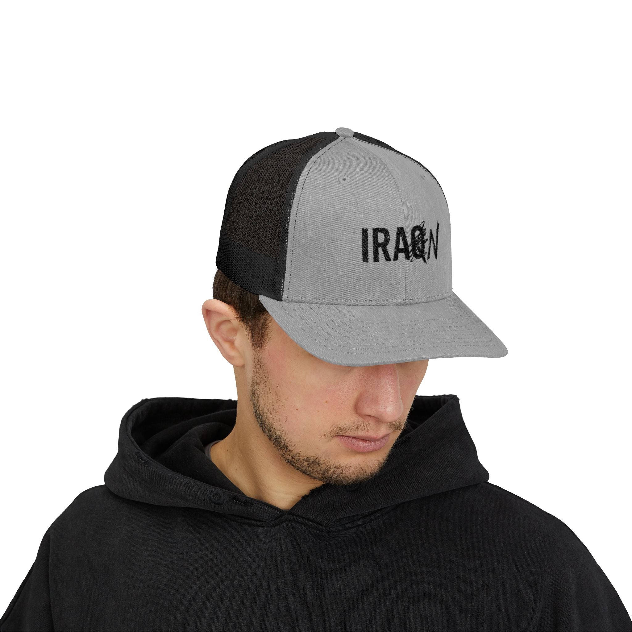 Iraq Distressed Logo Trucker Cap