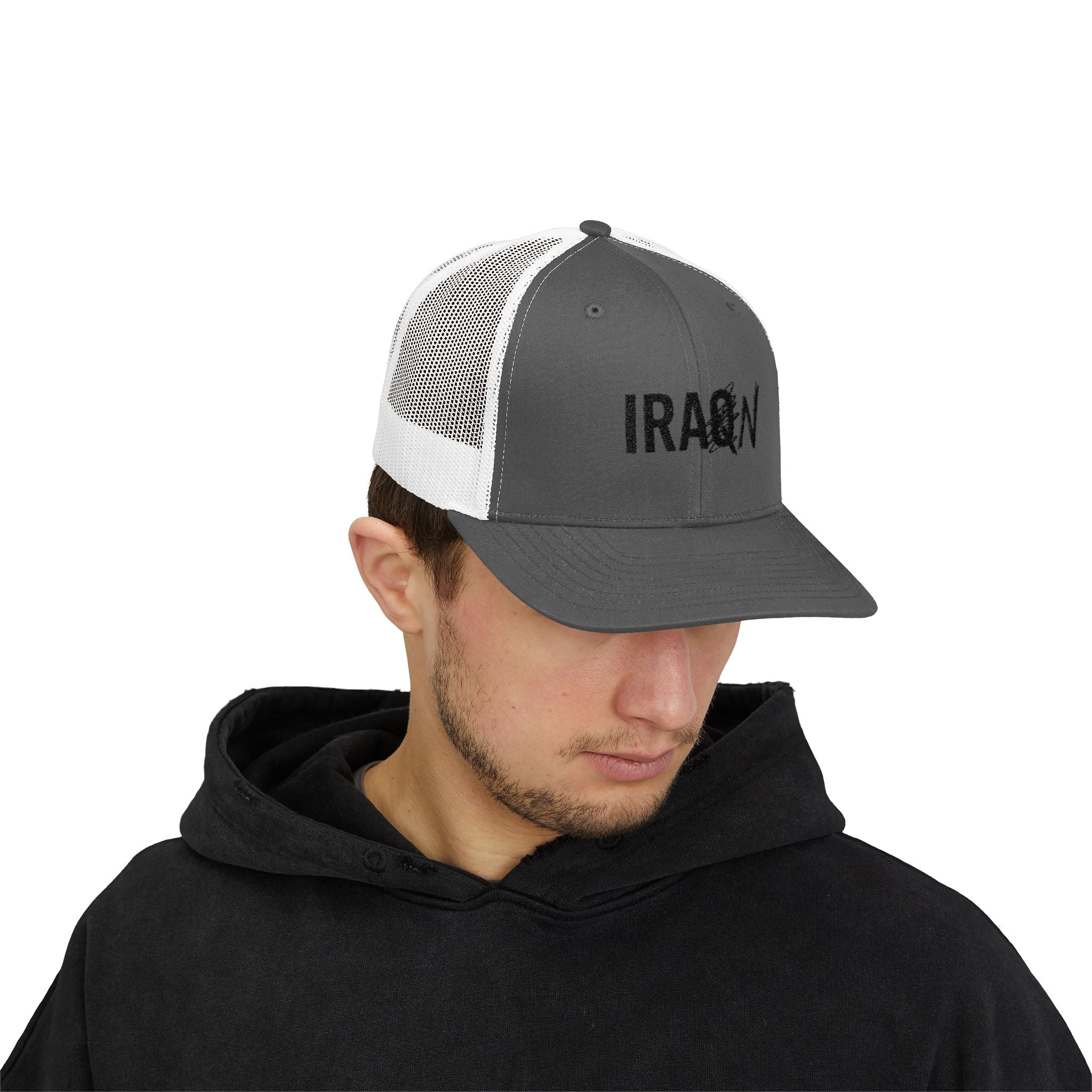 Iraq Distressed Logo Trucker Cap