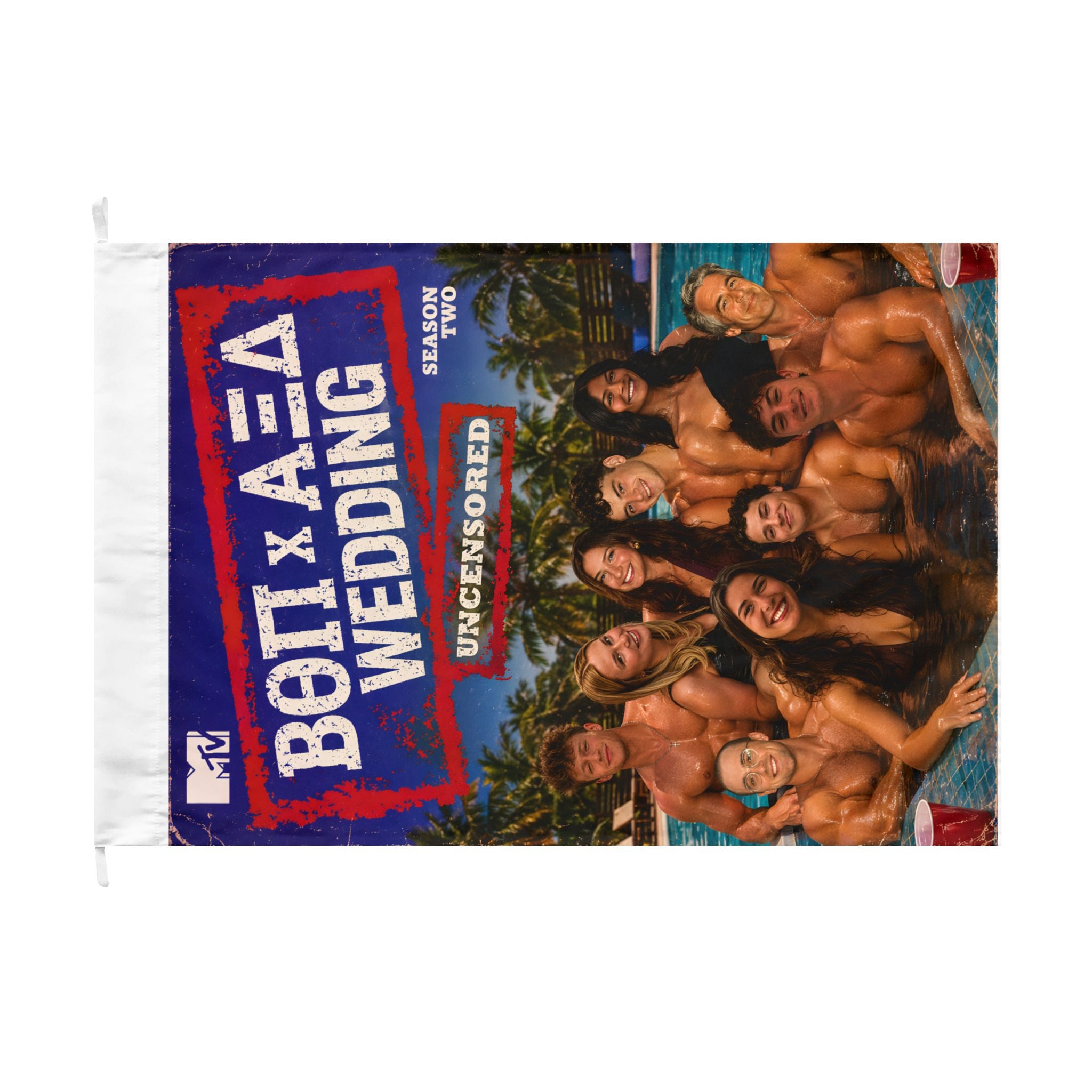 Beta X AXD Wedding Flag