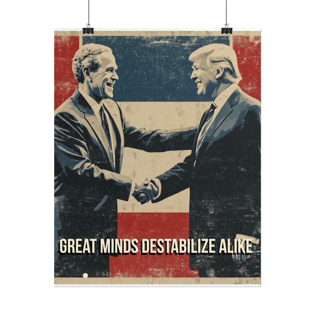 Great Minds Destabilize Alike Poster