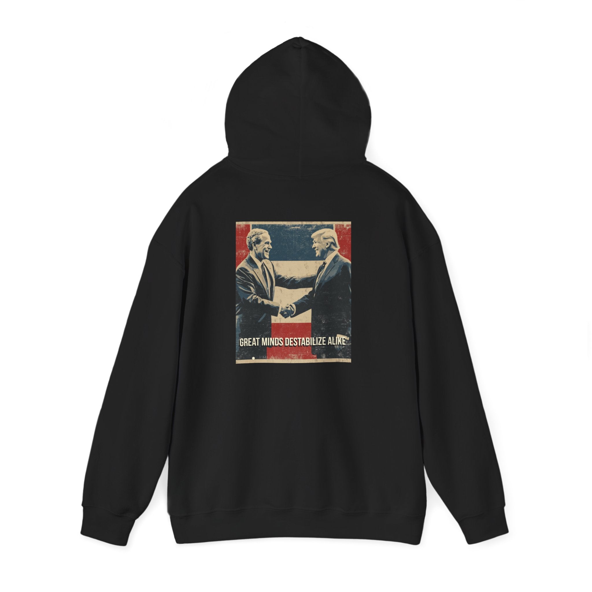 IRAQ-N hoodie with Bush/Trump on back
