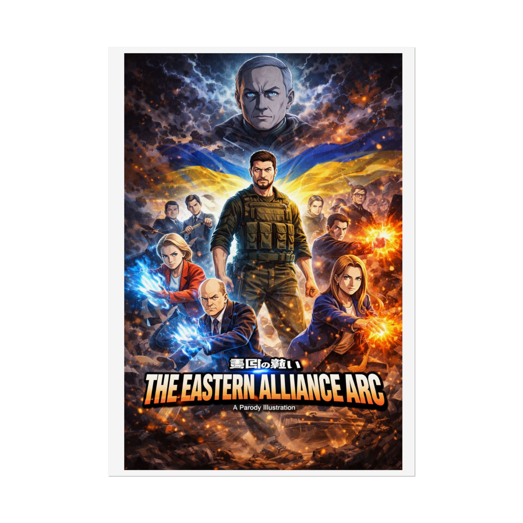 Ukraine War Anime Poster
