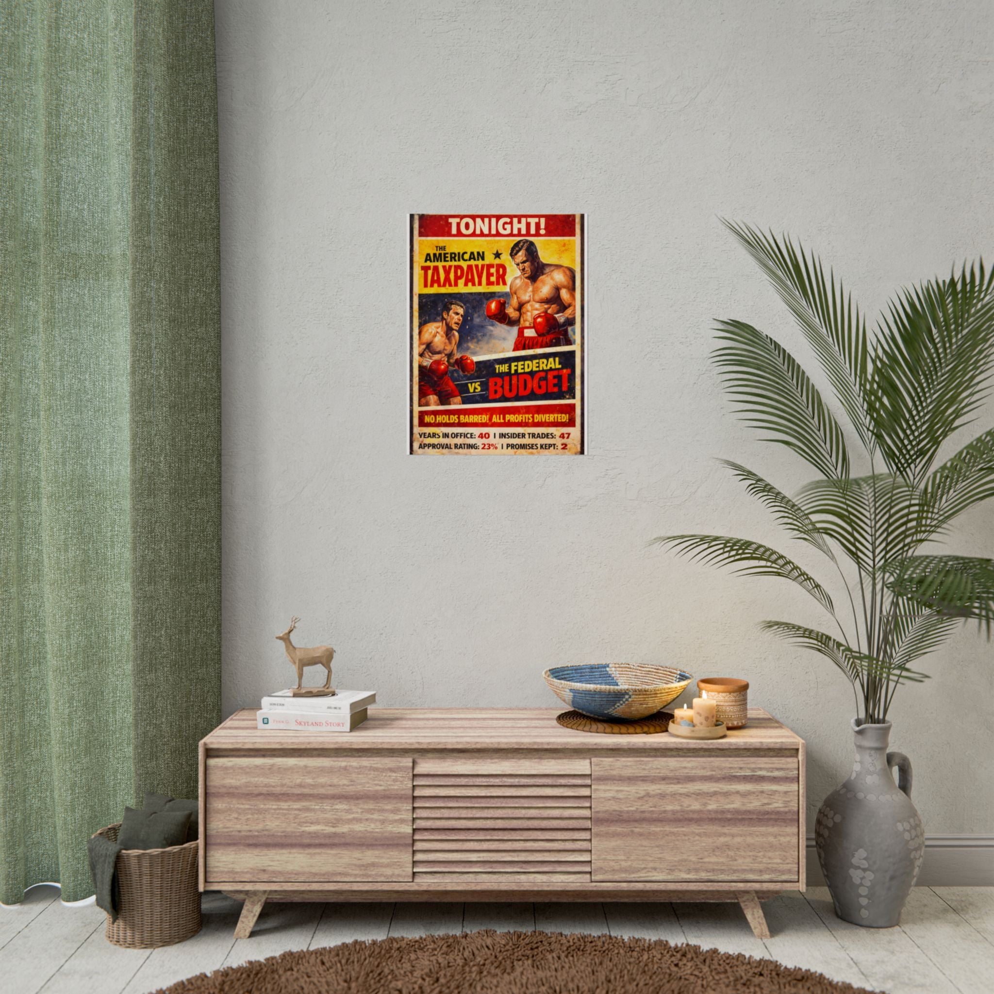 The American Taxpayer vs The Federal Budget Poster
