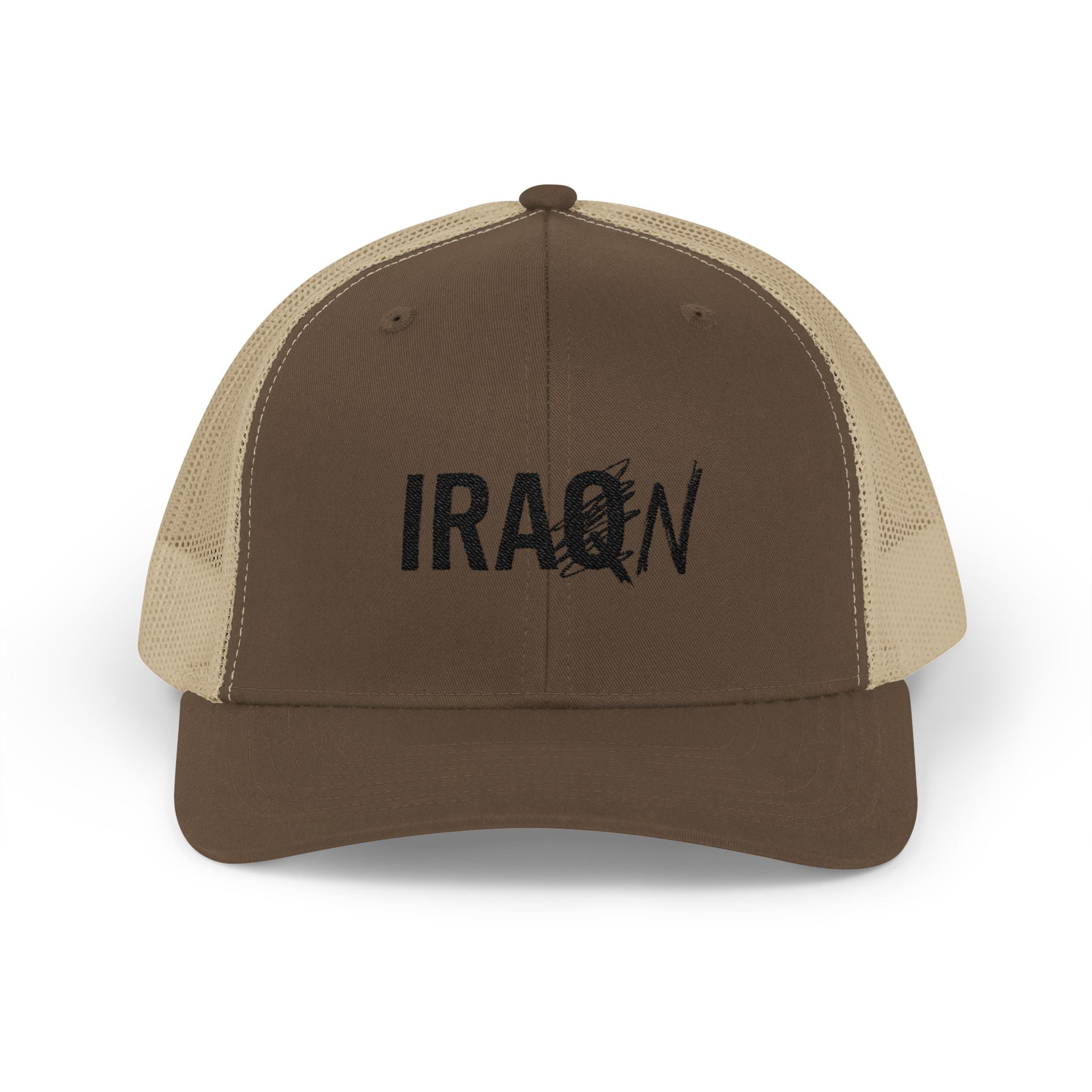 Iraq Distressed Logo Trucker Cap