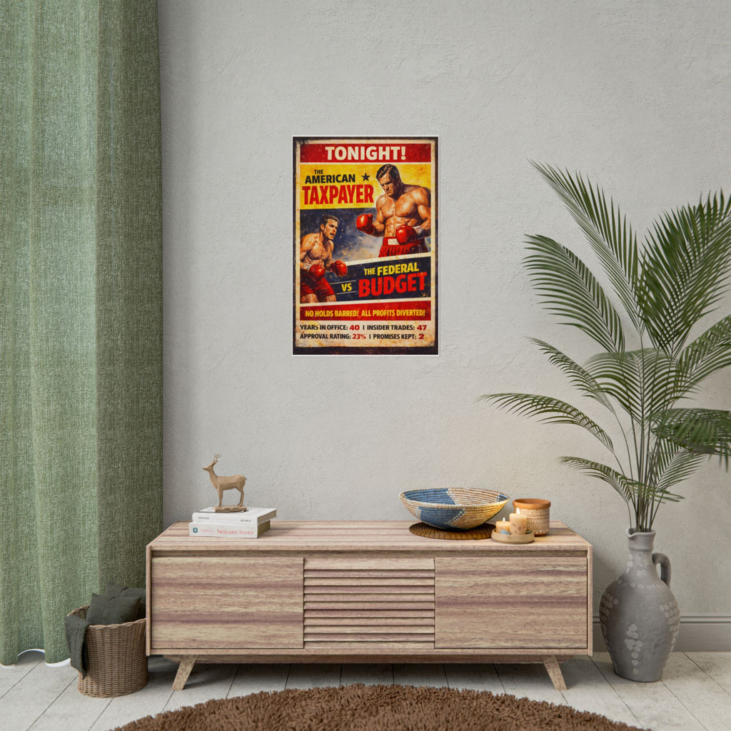 The American Taxpayer vs The Federal Budget Poster