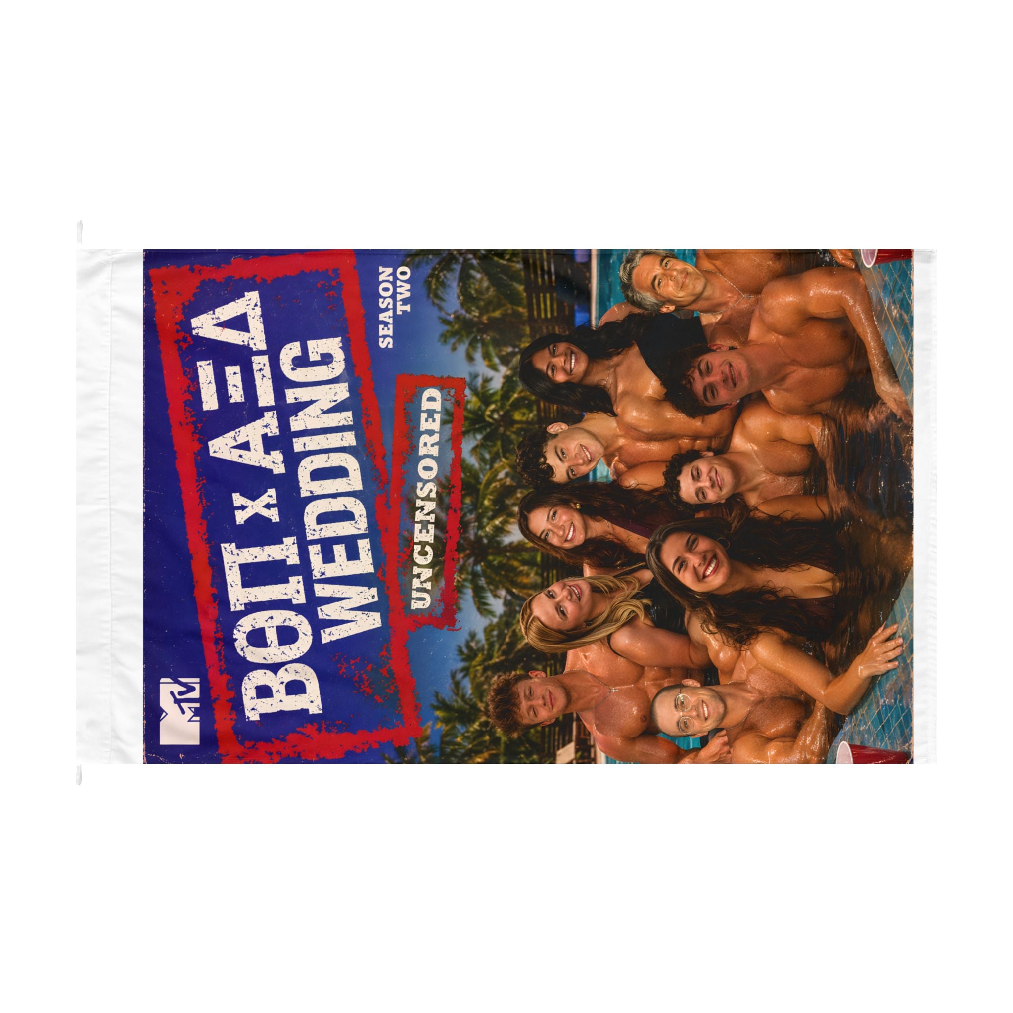 Beta X AXD Wedding Flag