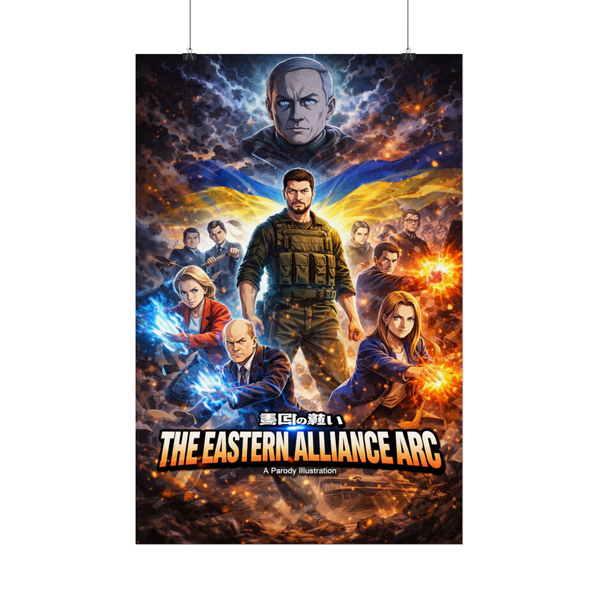 Ukraine War Anime Poster