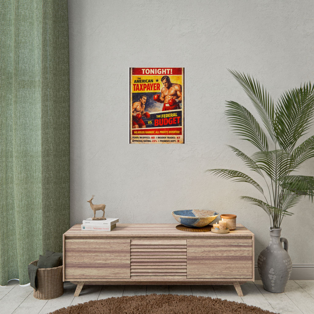 The American Taxpayer vs The Federal Budget Poster