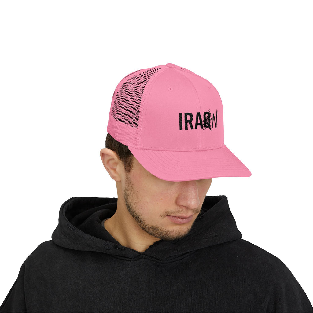 Iraq Distressed Logo Trucker Cap