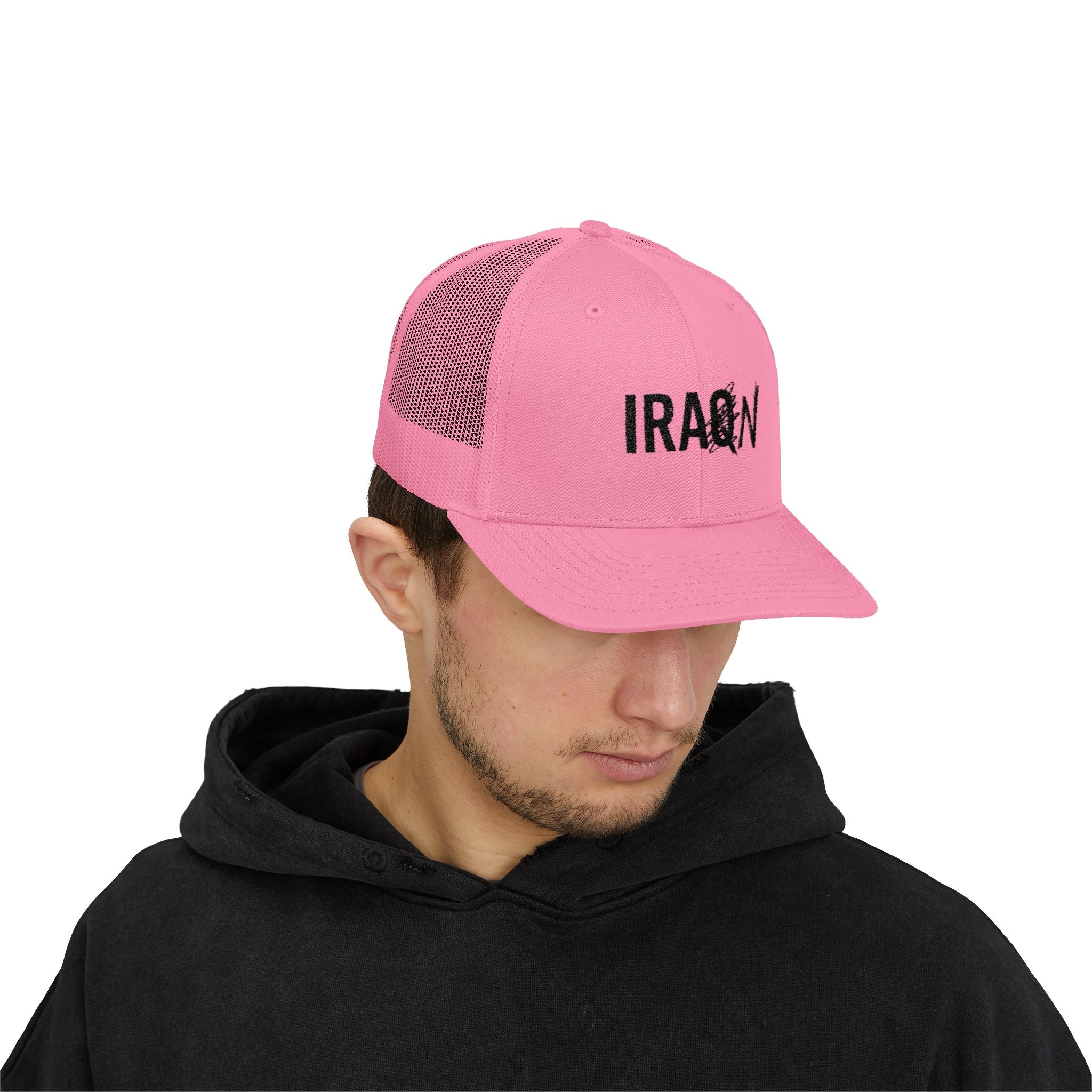 Iraq Distressed Logo Trucker Cap