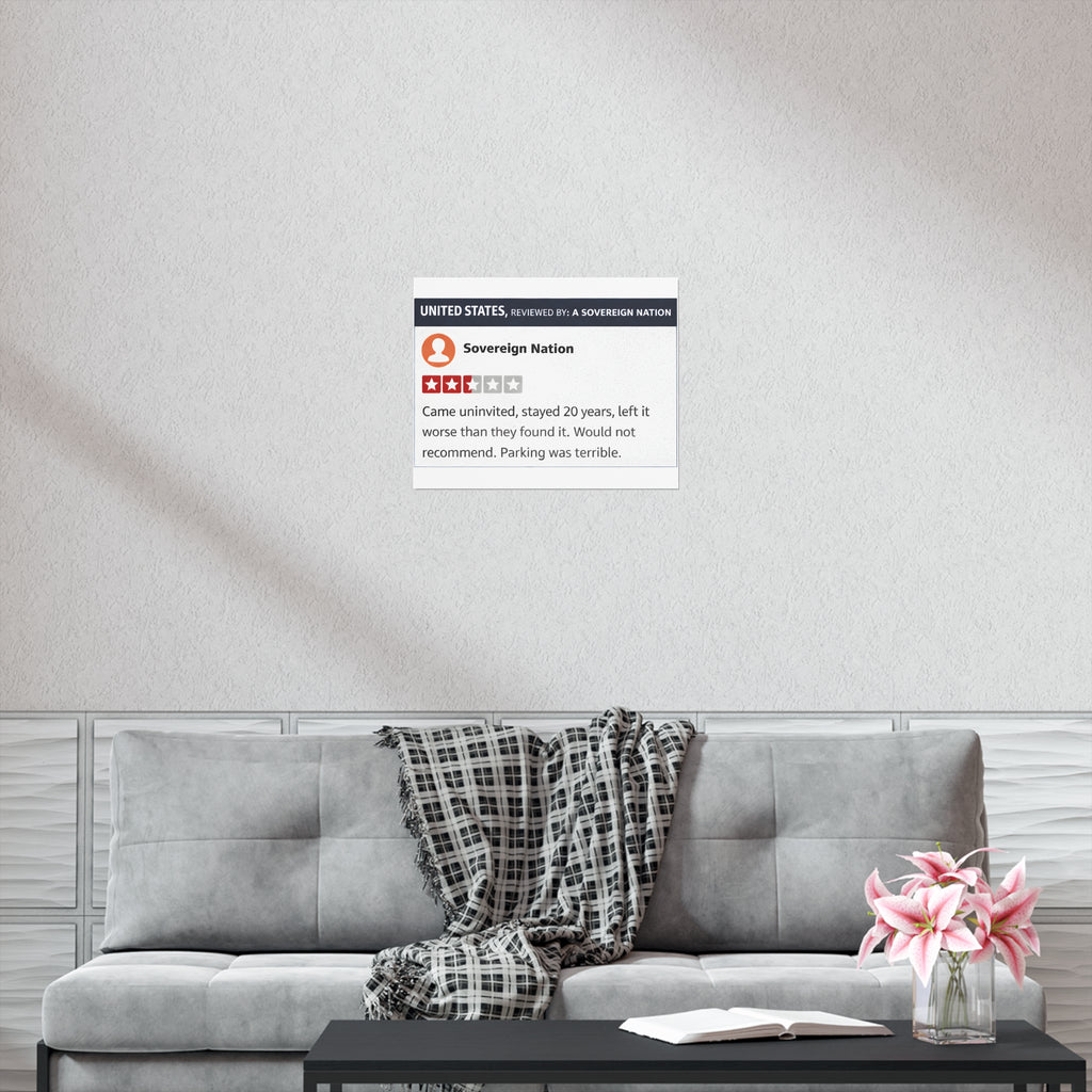 U.S Yelp Review Poster