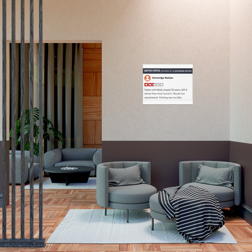 U.S Yelp Review Poster