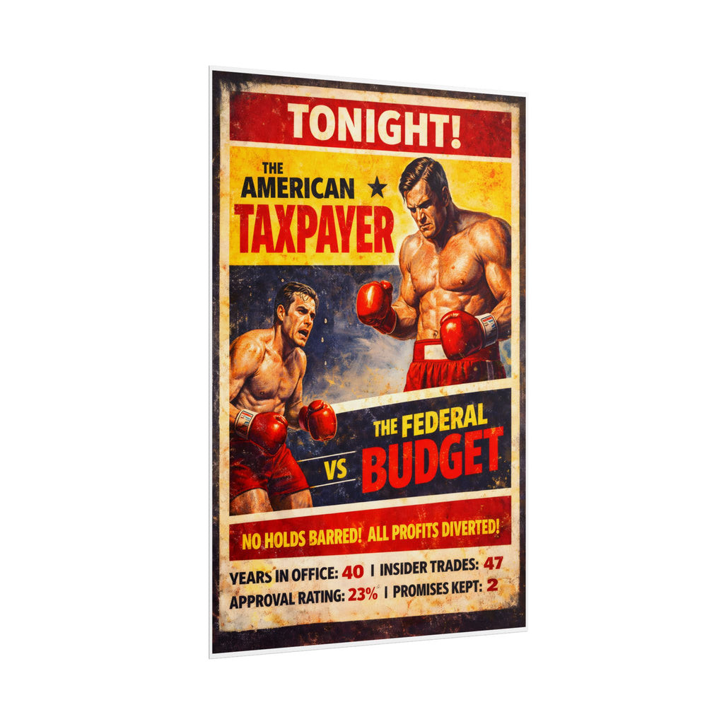 The American Taxpayer vs The Federal Budget Poster