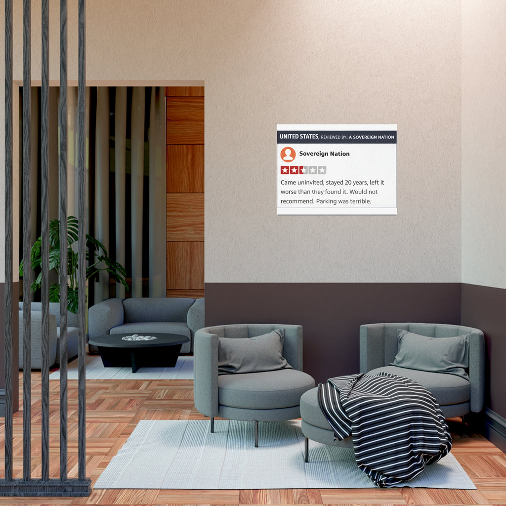 U.S Yelp Review Poster