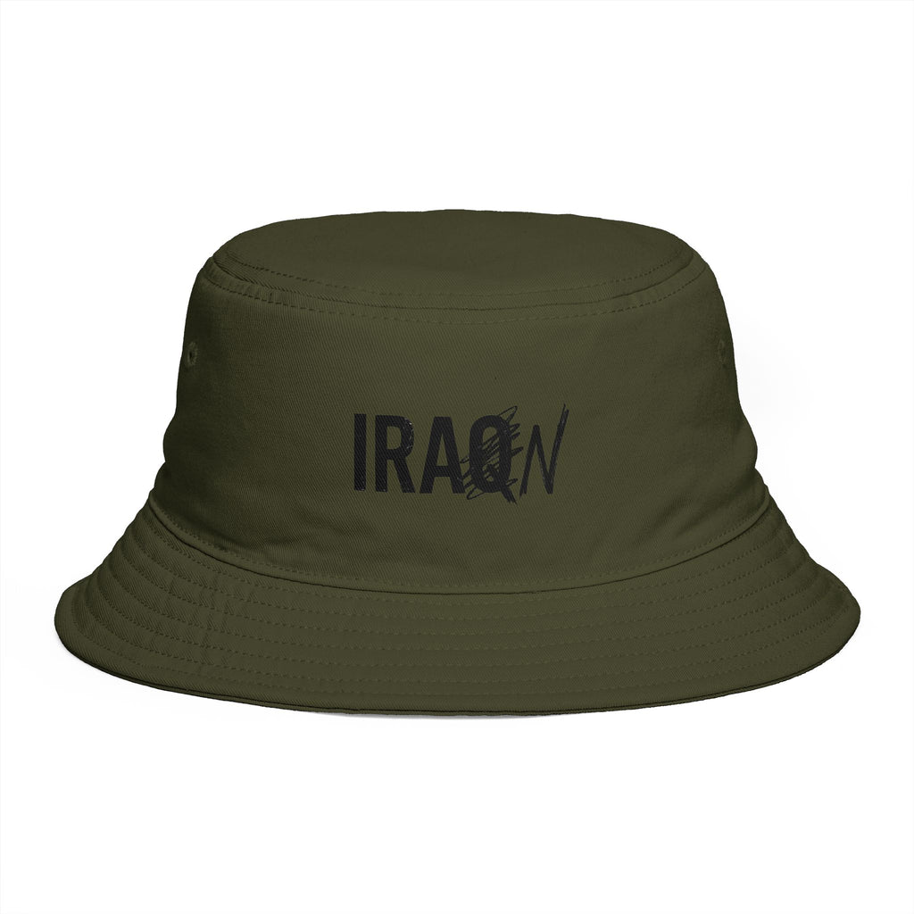 Iraq Distressed Logo Bucket Hat