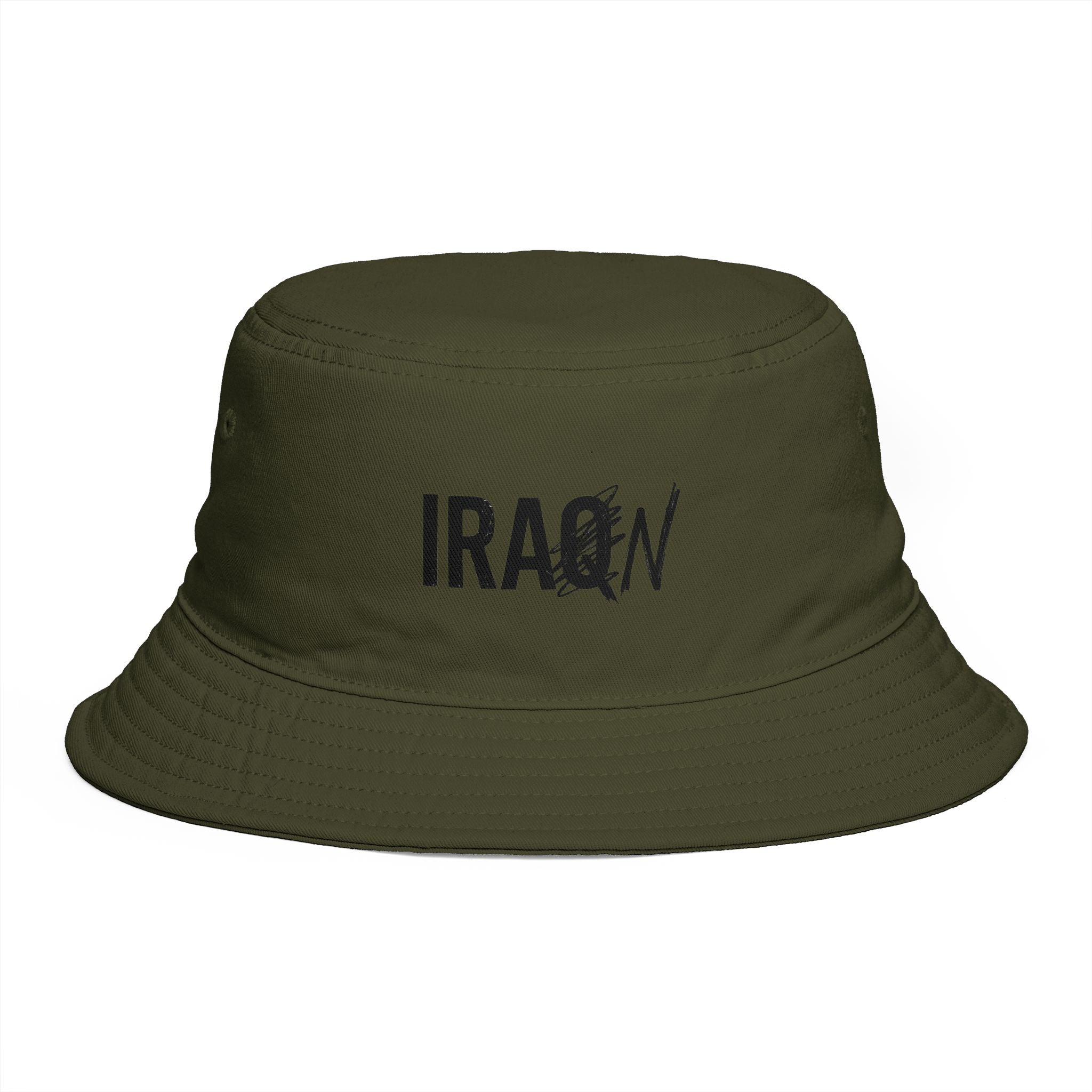 Iraq Distressed Logo Bucket Hat