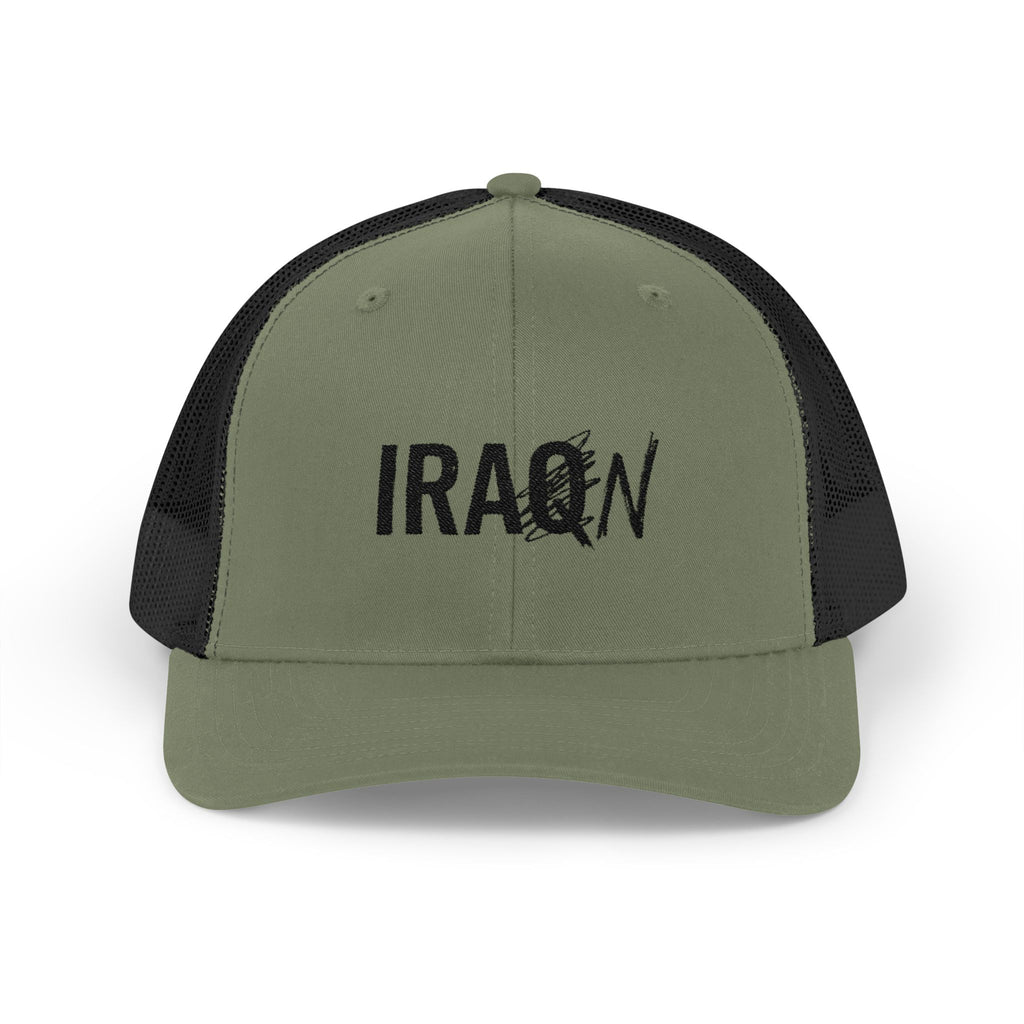 Iraq Distressed Logo Trucker Cap