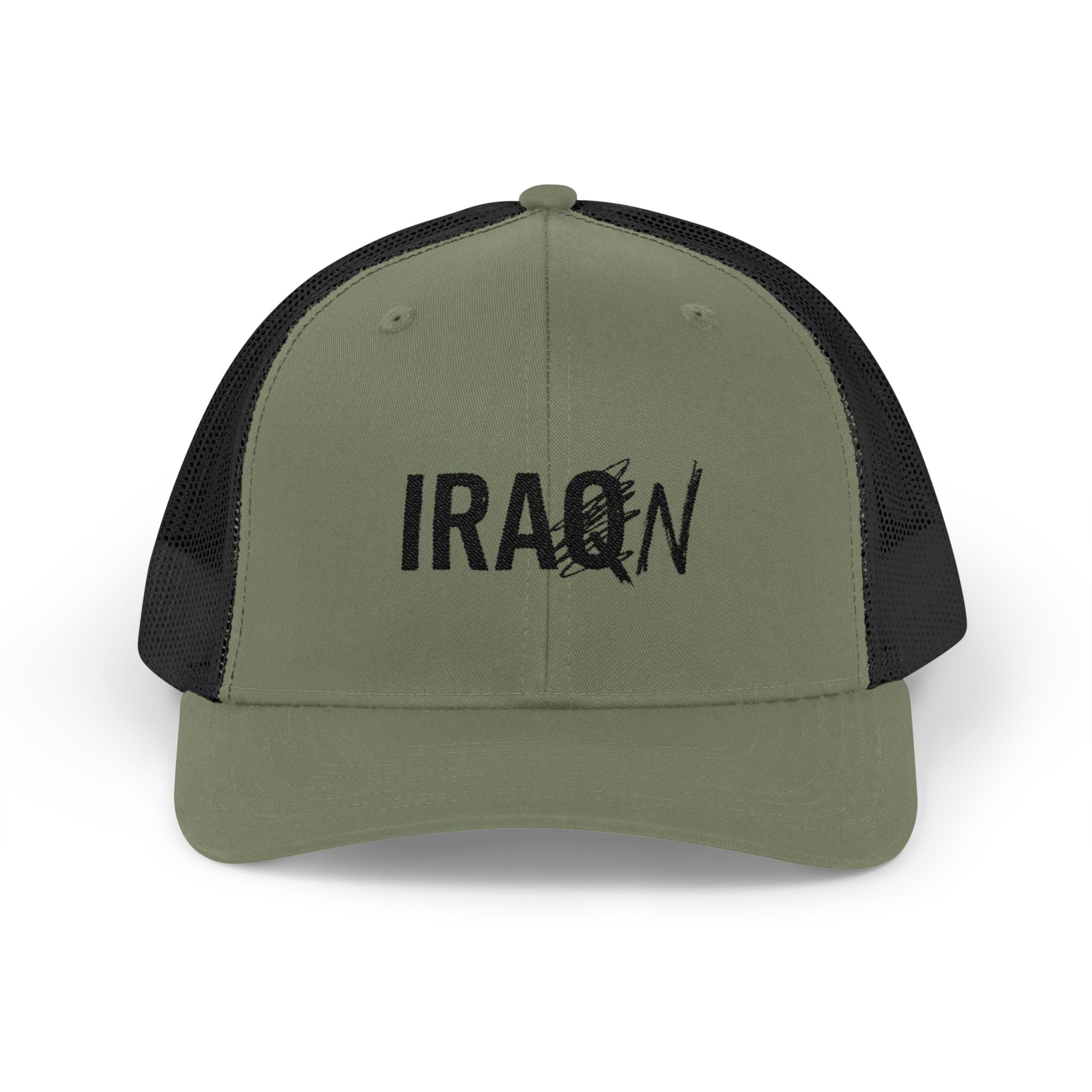 Iraq Distressed Logo Trucker Cap