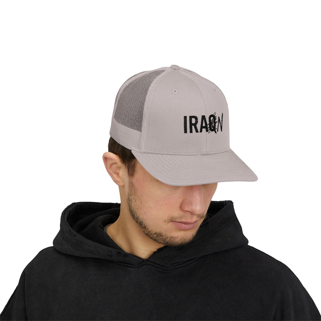 Iraq Distressed Logo Trucker Cap