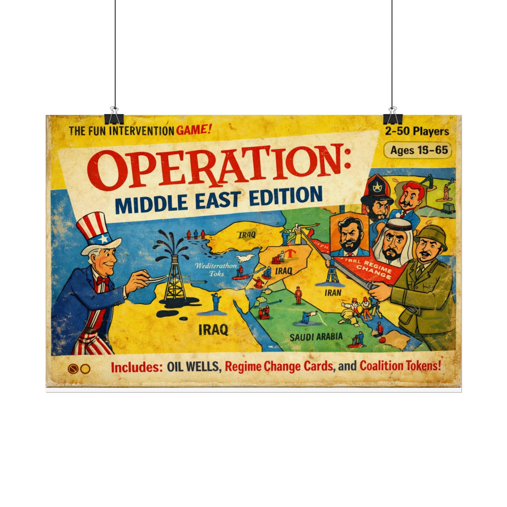 Operation: Middle East Edition Rolled Poster