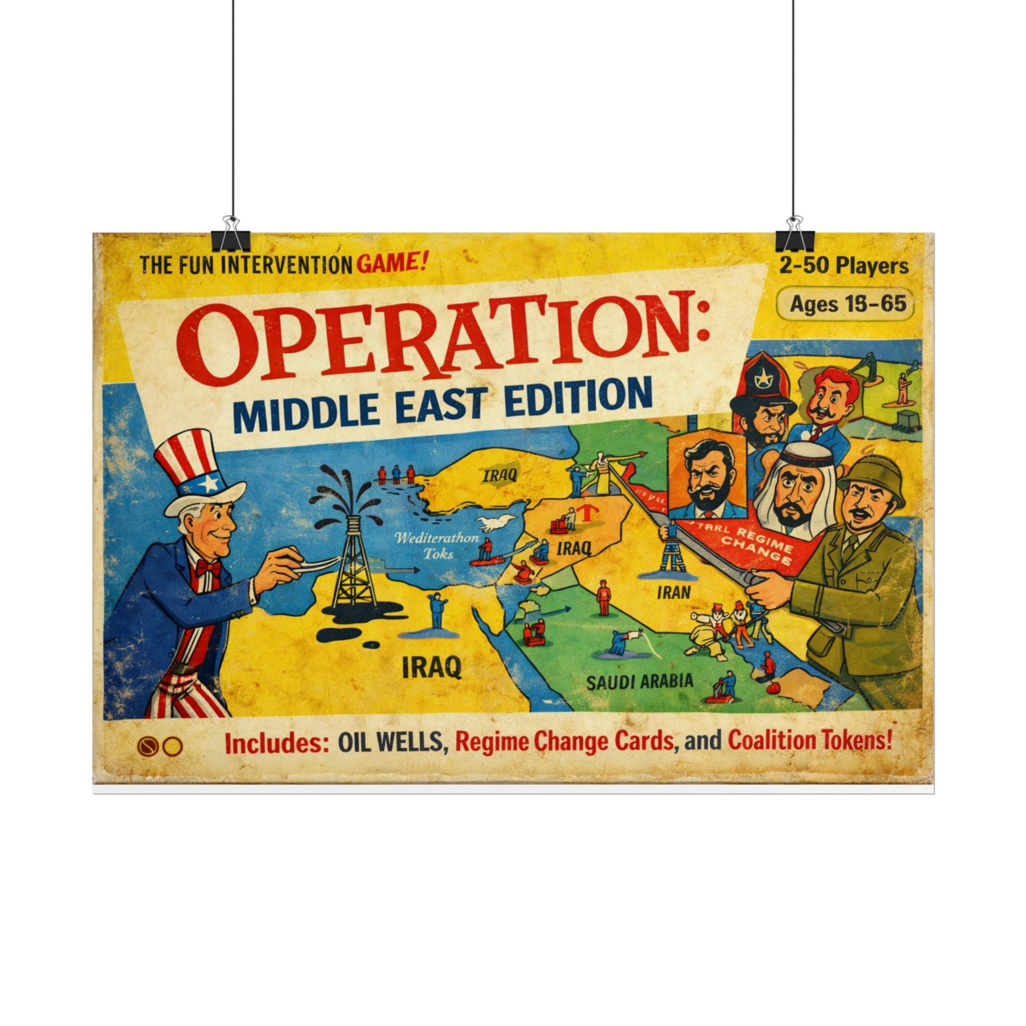 Operation: Middle East Edition Rolled Poster