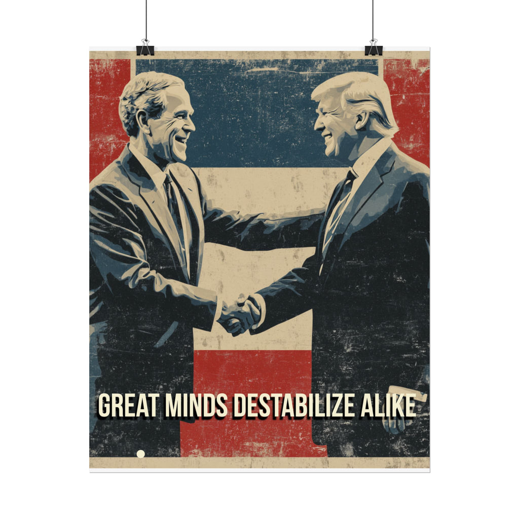 Great Minds Destabilize Alike Poster